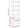 vidaXL Estante de libros Madera envejecida 60 x 30 x 189,5 cm