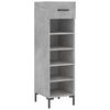 vidaXL Zapatero madera de ingenier&iacute;a gris hormig&oacute;n 30x35x105 cm
