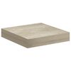 vidaXL Estantes flotantes de pared 4 uds MDF roble 23x23,5x3,8 cm