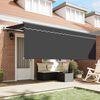 vidaXL Toldo Retr&aacute;ctil Antracita 400 x 200 cm tela
