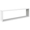 vidaXL Estante cubo de pared 2 uds madera contrachapada 100x15x30 cm