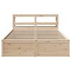 vidaXL Estructura de cama con cabecero madera maciza pino 140x200 cm