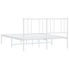 vidaXL Estructura cama sin colchón con cabecero metal blanco 140x200cm