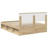 vidaXL Estructura de cama Sonoma 140 x 190 cm Madera de pino macizo