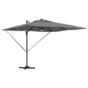 vidaXL Parasol Roma Antracita 286 x 284 x 270 cm Aluminio y poli&eacute;ster