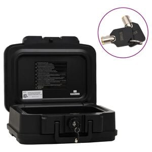 vidaXL Caja fuerte negra 38x32,5x16,5 cm