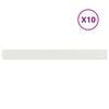 vidaXL Borde de C&eacute;sped 10 uds. 10 x 103 cm Acero Blanco