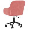 vidaXL Silla de oficina giratoria de terciopelo rosa
