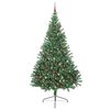vidaXL Árbol de Navidad Artificial Preiluminado Verde 240 cm PVC