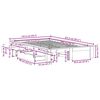 vidaXL Cama sin colch&oacute;n madera maciza de pino marr&oacute;n cera 120x200 cm