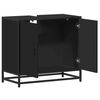 vidaXL Mueble ba&ntilde;o para lavabo madera ingenier&iacute;a negro 65 x 33 x 60 cm