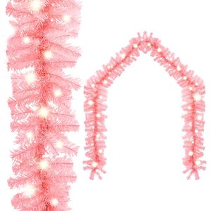 vidaXL Guirnalda de Navidad con luces LED rosa 5 m