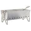 vidaXL Hoguera de Camping 42 x 22 x 18 cm Acero inoxidable Plateado