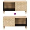vidaXL Mesa de centro de madera maciza de mango 80x50x40 cm