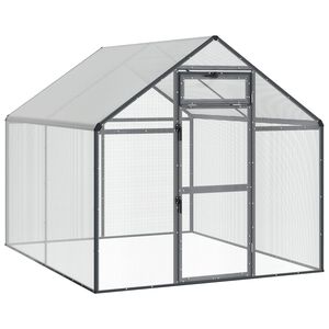 vidaXL Jaula para Aves Gris antracita 181,5 x 221 x 173,5 cm