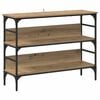 vidaXL Mesa Consola con estante Roble artisan 100 x 32 x 75 cm