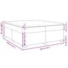 vidaXL Cama box spring con colch&oacute;n cuero sint&eacute;tico gris 200x200 cm
