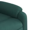 vidaXL Sill&oacute;n el&eacute;ctrico reclinable elevable de tela verde oscuro