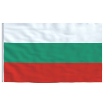 vidaXL Bandera de Bulgaria y mástil de aluminio 4 m