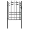 vidaXL Puerta de cerca con picos EMMEN 104 x 134,5 cm Con cerradura