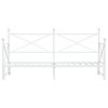 vidaXL Div&aacute;n con nido sin colch&oacute;n blanco 80x200 cm acero