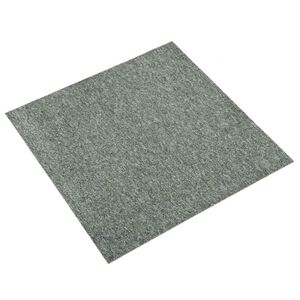 vidaXL Alfombra 20 pcs Verde 50 x 50 cm 100% Polipropileno
