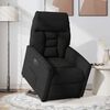 vidaXL Sillón eléctrico reclinable elevable tela microfibra negro