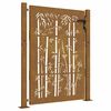 vidaXL Puerta de jard&iacute;n 100x150 cm de acero corten con dise&ntilde;o de bamb&uacute;