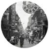 WallArt Papel pintado de pared redondo Hong Kong the Old Days 190 cm