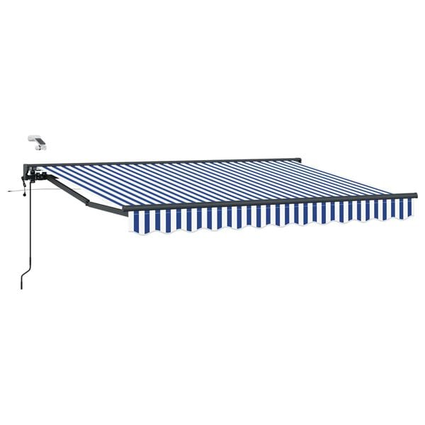 vidaXL Toldo Retr&aacute;ctil El&eacute;ctrico Azul y 2,5 x 2 m