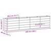 vidaXL Jardinera Marfil 160 x 40 x 75 cm Acero