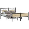 vidaXL Estructura de cama sin colch&oacute;n madera roble Sonoma 140x190 cm