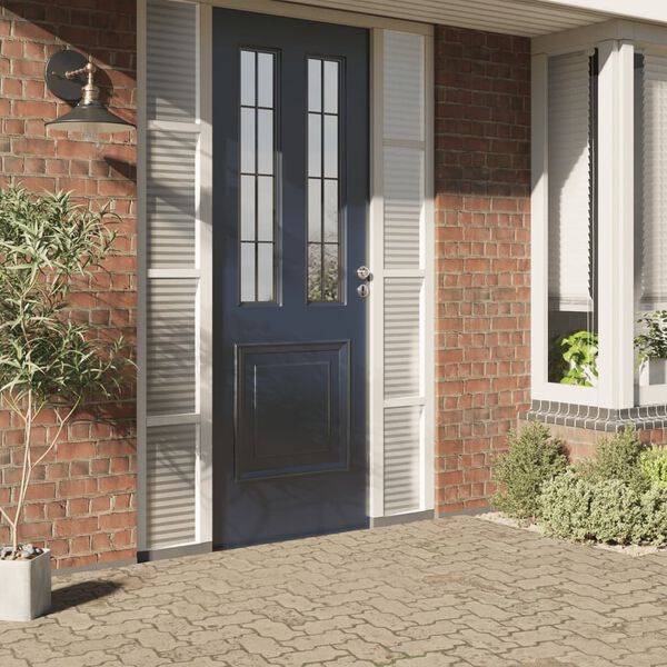 vidaXL Láminas de ventana esmerilada diseño de rayas PVC