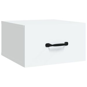 vidaXL Mesita de noche de pared blanco 35x35x20 cm