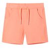 vidaXL Pantal&oacute;n corto infantil con cord&oacute;n naranja ne&oacute;n 128