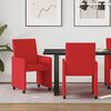vidaXL Sillas de Comedor con Ruedas 2 pcs Rojo 57 x 66 x 94 cm