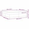 vidaXL Cama tipo Box Spring Gris claro y . 200 x 200 cm Tela de Pana