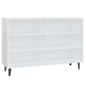 vidaXL Aparador de madera contrachapada blanco 103,5x35x70 cm