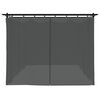 vidaXL Cenador con cortinas acero gris antracita 6x3 m