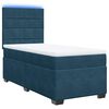 vidaXL Cama box spring con colch&oacute;n terciopelo azul 100x200 cm