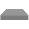 vidaXL Estante flotante de pared MDF gris 50x23x3,8 cm