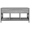 vidaXL Mesa de centro madera ingenier&iacute;a metal gris Sonoma 100x55x50 cm
