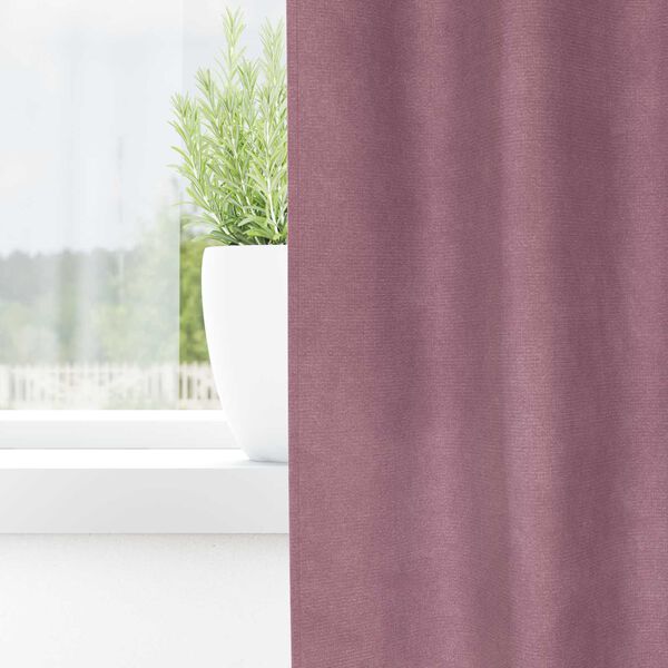 vidaXL Cortinas opacas 2 pcs Rosa Oscuro 140 x 140 cm Terciopelo