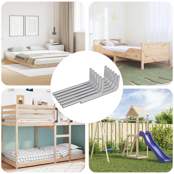 vidaXL Llave hexagonal 12 pcs Plateado 32 x 86 mm Acero