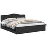 vidaXL Estructura de cama Negro 200 x 200 cm Madera Ingenieril