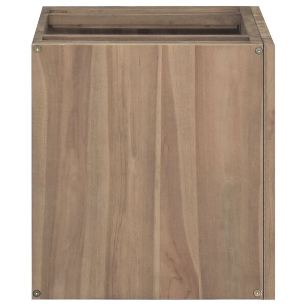 vidaXL Armario de ba&ntilde;o de pared madera maciza de teca 60x39x40 cm