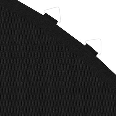 vidaXL Lona de salto para cama elástica redonda tela negro 3,96 m