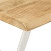 vidaXL Mesa consola con borde natural madera mango maciza 105x33x76 cm