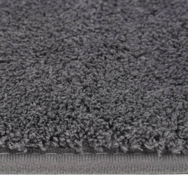 vidaXL Alfombra de peluche gris antracita 170x120 cm