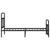 vidaXL Estructura cama sin colchón con estribo metal negro 90x190 cm